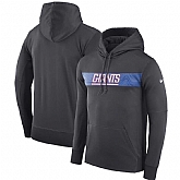 Men's New York Giants Nike Sideline Team Performance Pullover Hoodie Charcoal,baseball caps,new era cap wholesale,wholesale hats